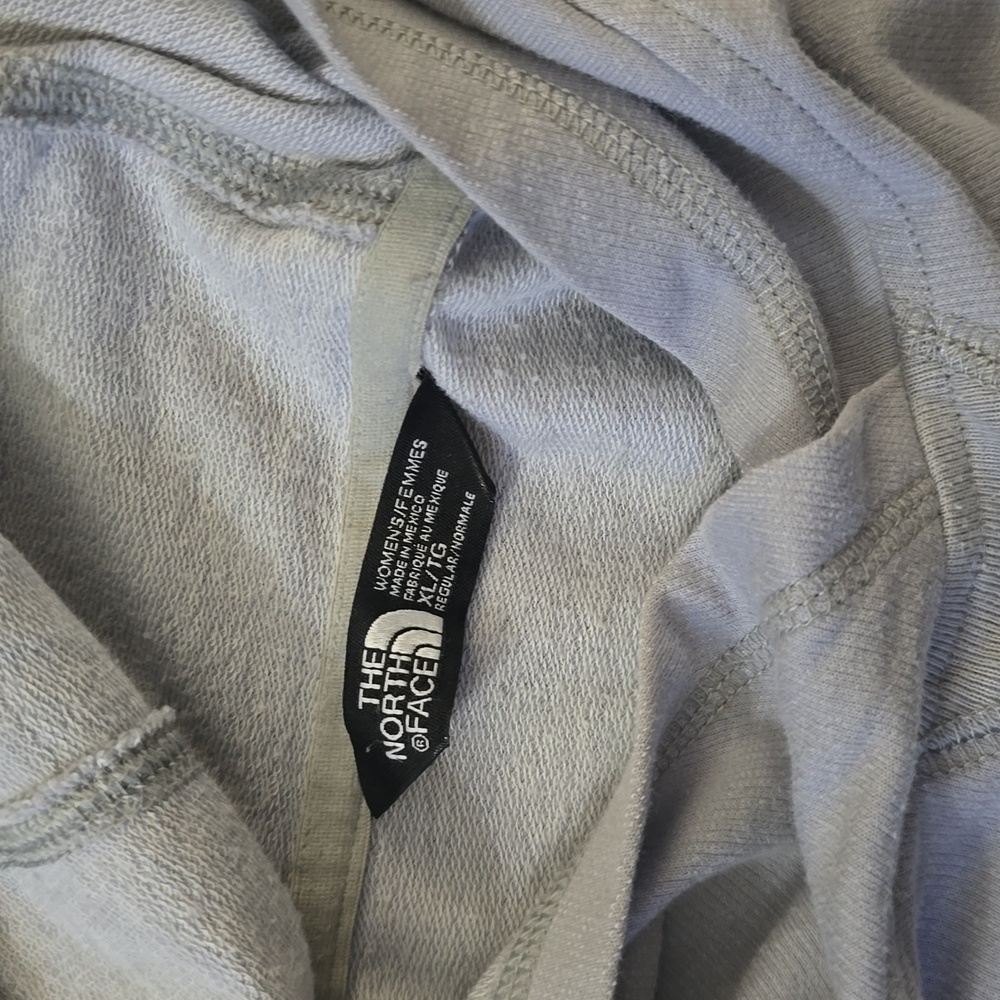 THE NORTH FACE Women's Light Gray Hoodie Long Sleeve Sz XL - Picture 2 of 7
